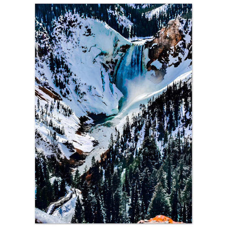 Lower Falls; Yellowstone National Park, Wyoming I Premium Matte Poster