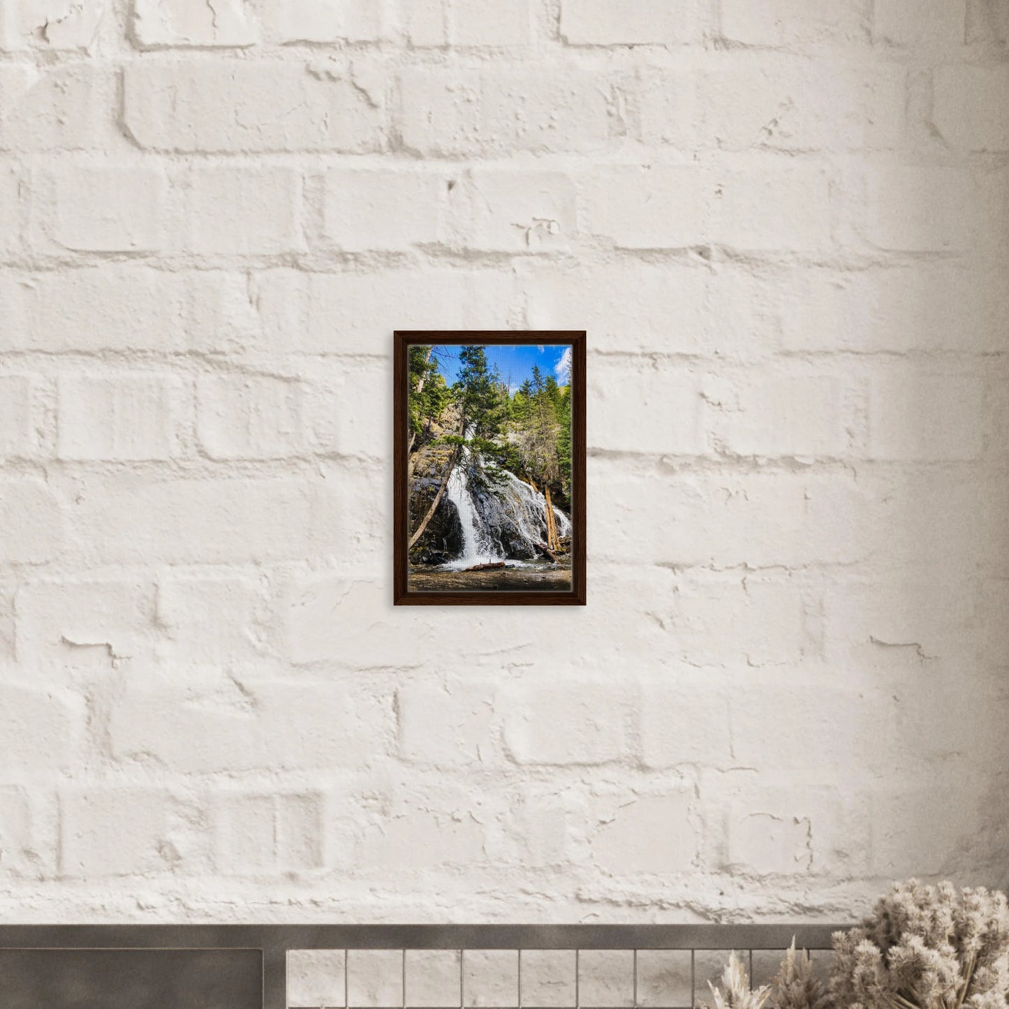 Pine Creek Falls; Pine Creek Trail; Paradise Valley, Montana Prints Wall Display