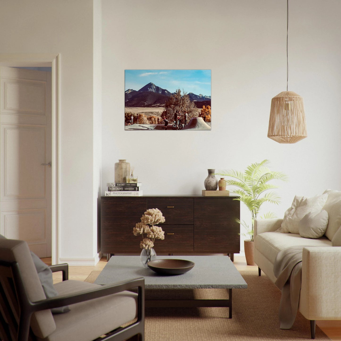 Skate Park & Mountains; Livingston, Montana Prints Wall Display