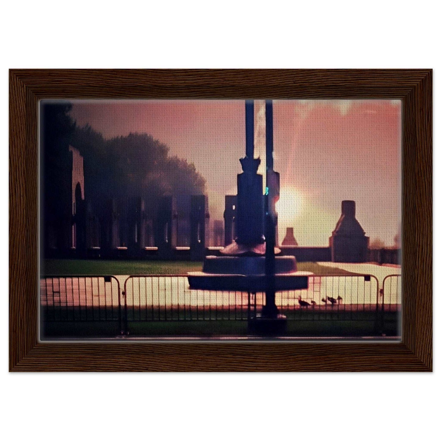 WWII Memorial in Silhouette of the July 4th Fireworks, Washington D.C.