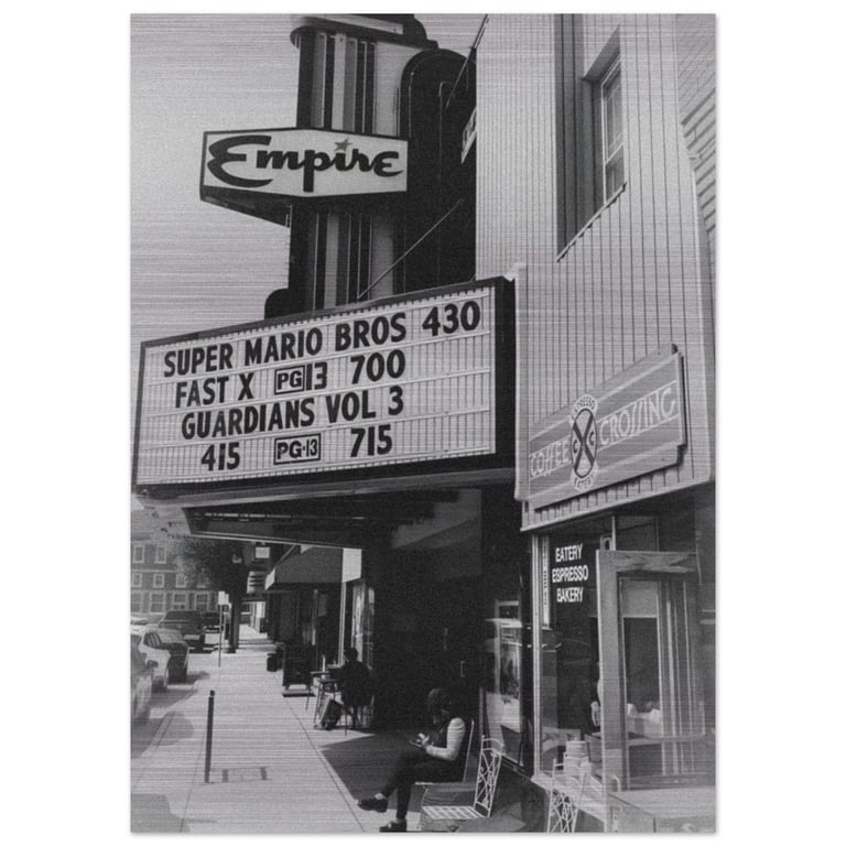Empire Twin Theatre Brushed Aluminum Print