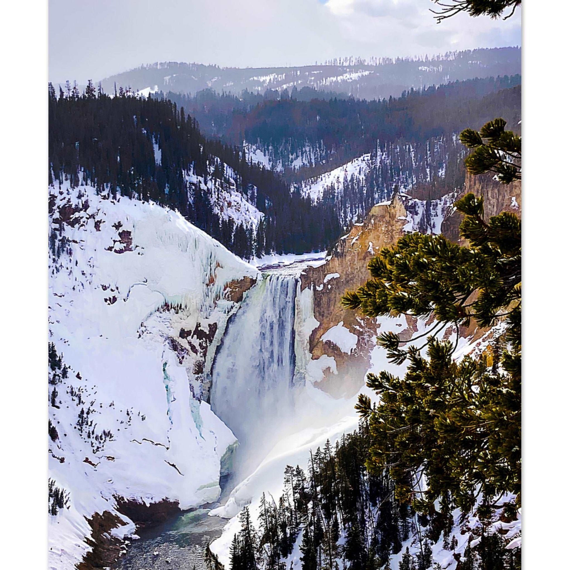 Lower Falls, Yellowstone National Park II Premium Matte Poster