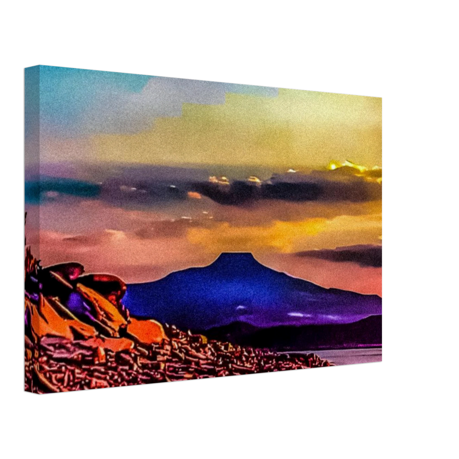 Abiquiu Lake & Cerro Pedernal; Abiquiu, New Mexico Canvas Prints