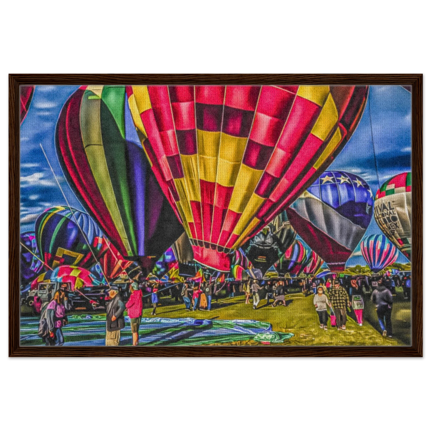 Albuquerque International Balloon Fiesta; Albuquerque, New Mexico Framed Canvas Prints
