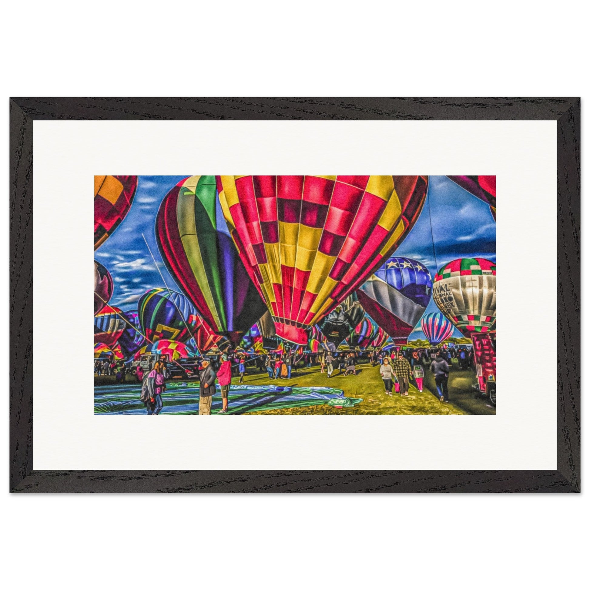 Albuquerque International Balloon Fiesta; Albuquerque, New Mexico Wooden Framed Prints