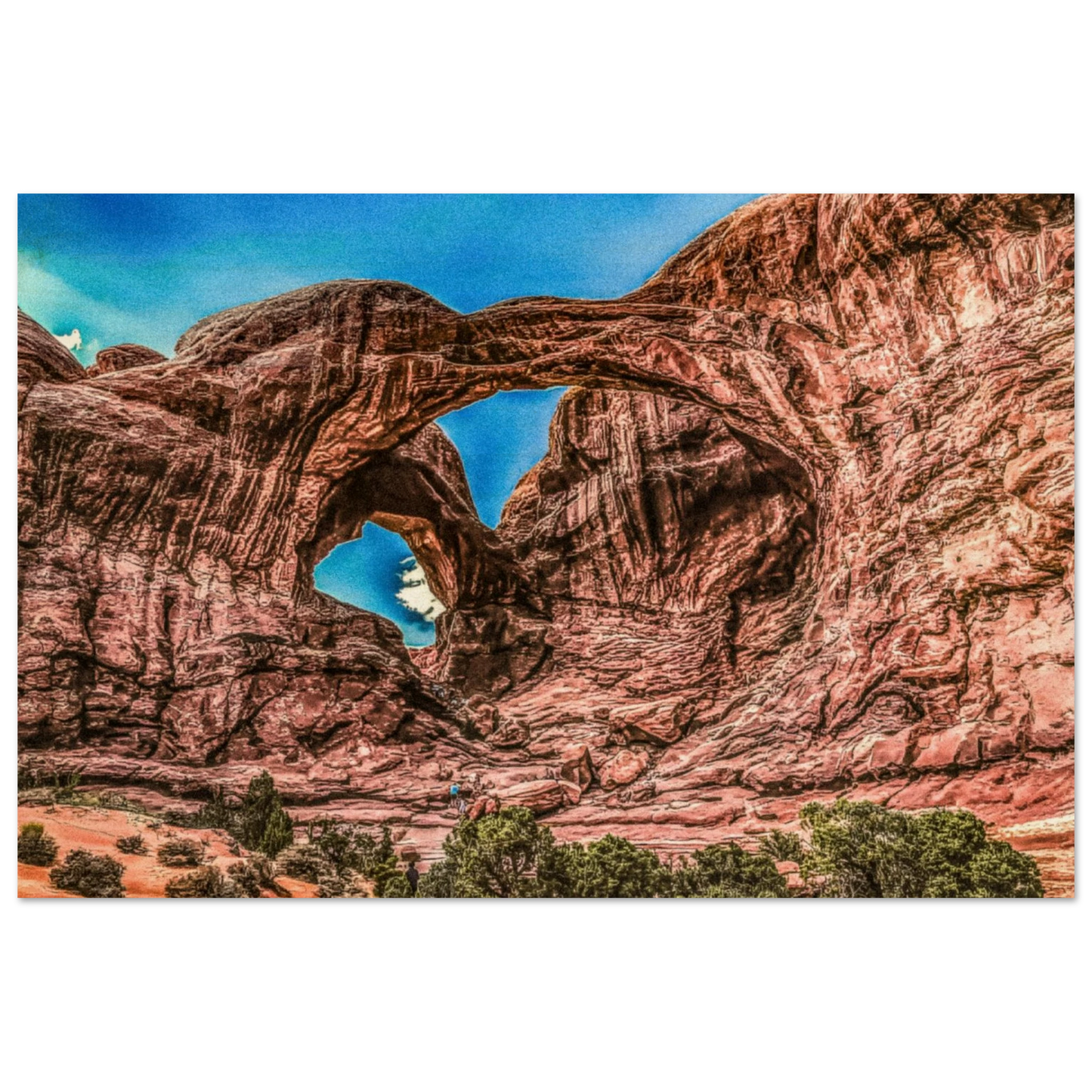 Double Arch; Arches National Park, Moab, Utah Wood Prints