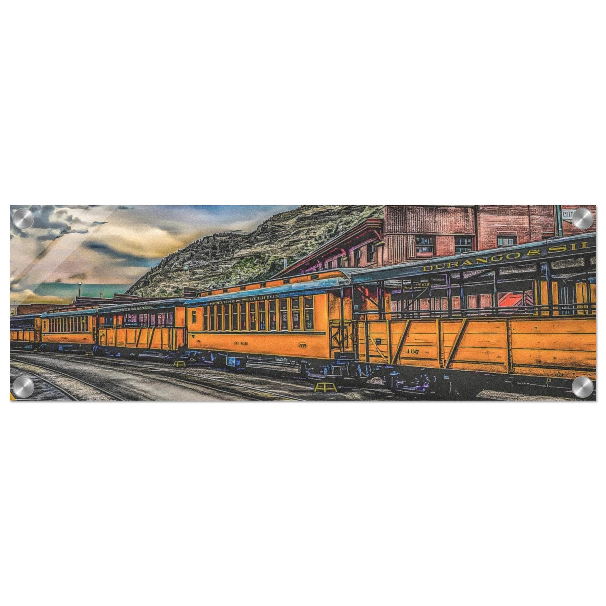 Durango Silverton Railroad; Durango, Colorado Acrylic Wide Prints