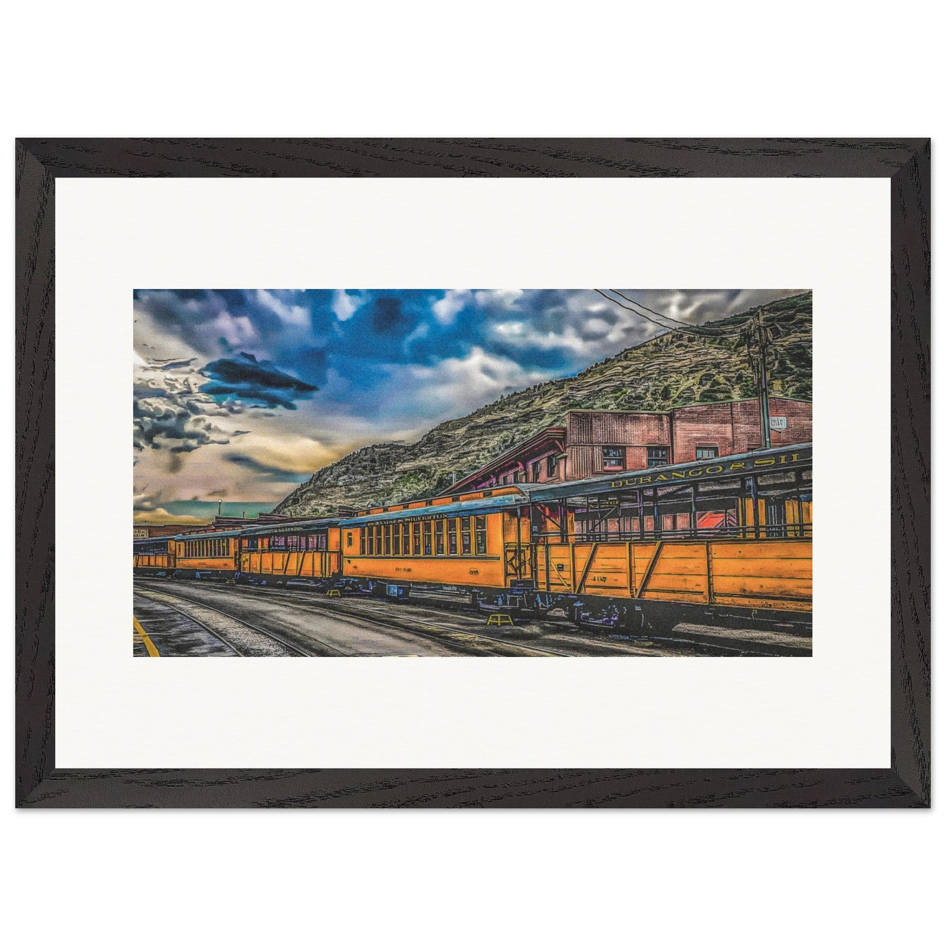 Durango Silverton Railroad; Durango, Colorado Wooden Framed Prints