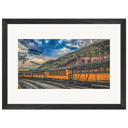 Durango Silverton Railroad; Durango, Colorado Wooden Framed Prints