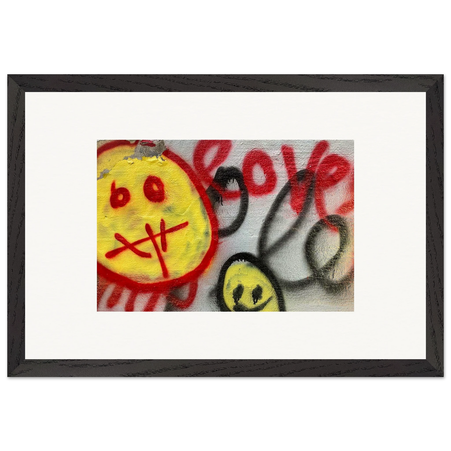 Graffiti 'Love;' Livingston, Montana Wooden Framed Prints