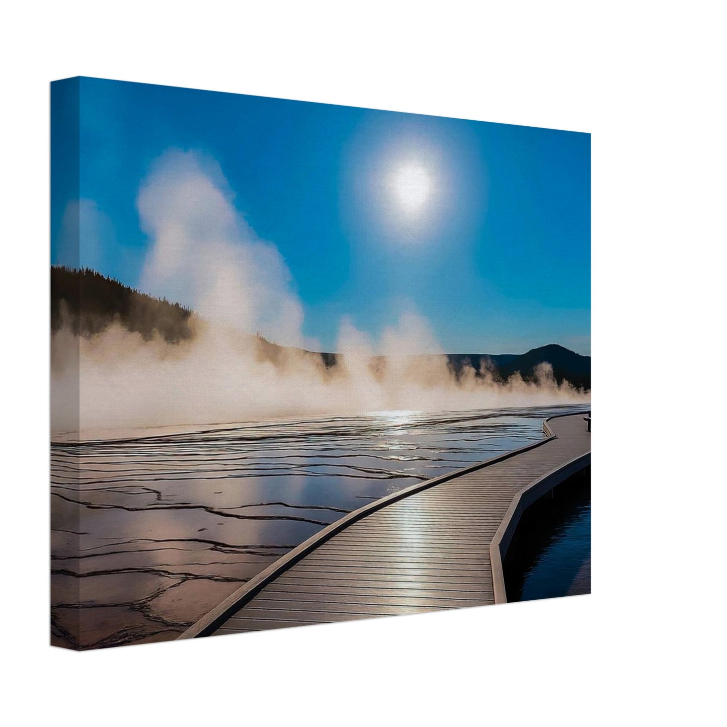 Grand Prismatic Spring; Yellowstone National Park, Wyoming Canvas Prints