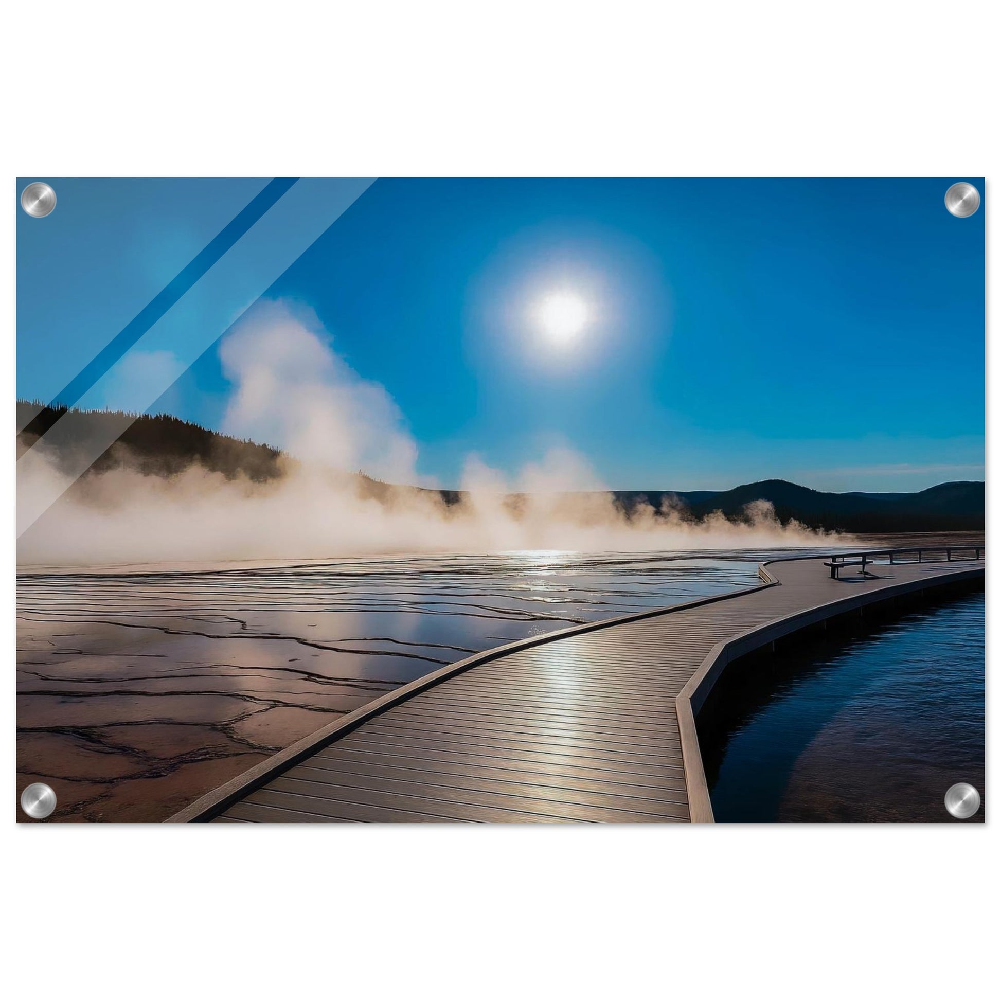 Grand Prismatic Spring; Yellowstone National Park, Wyoming Acrylic Prints