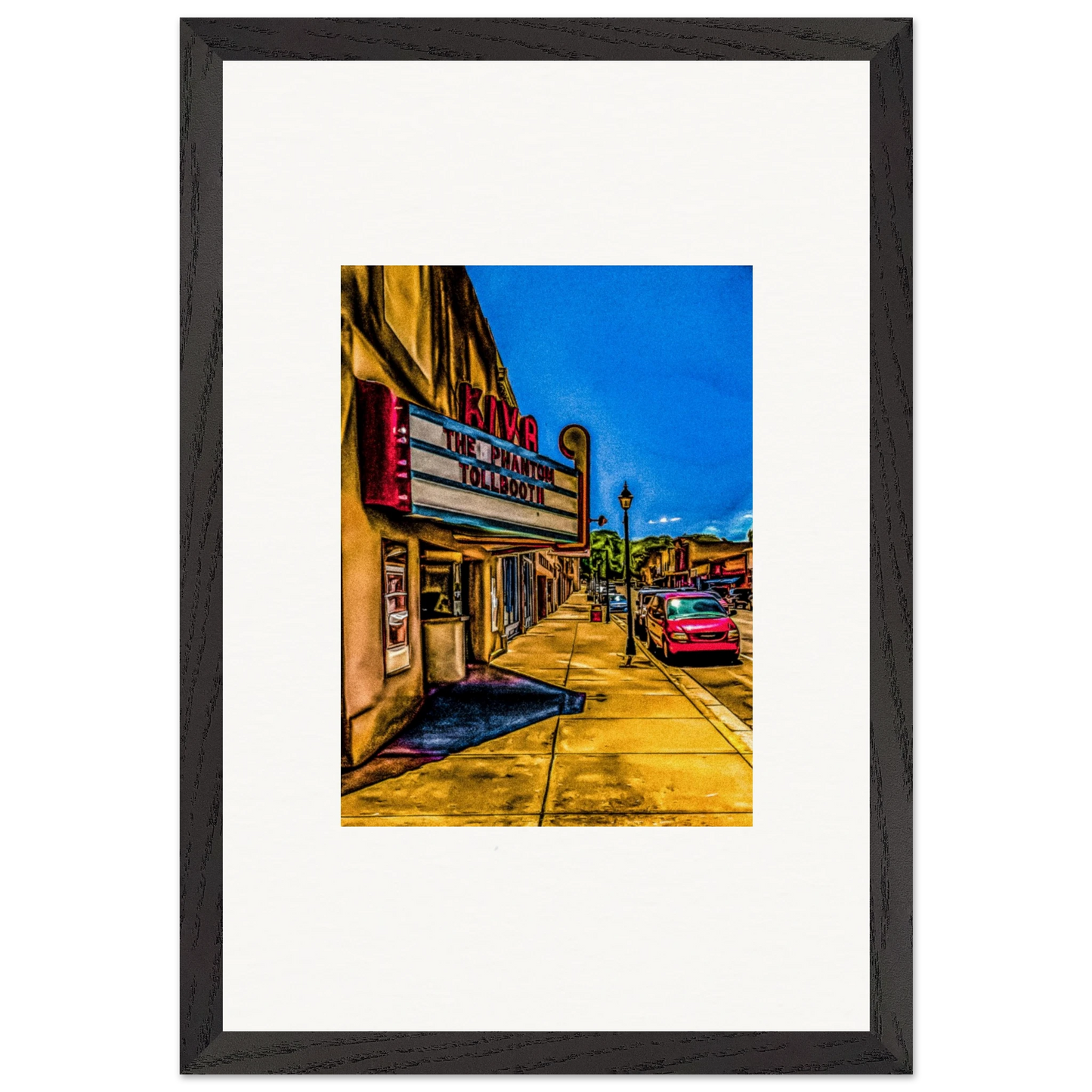 Historic Kiva Theatre; Las Vegas, New Mexico Wooden Framed Prints