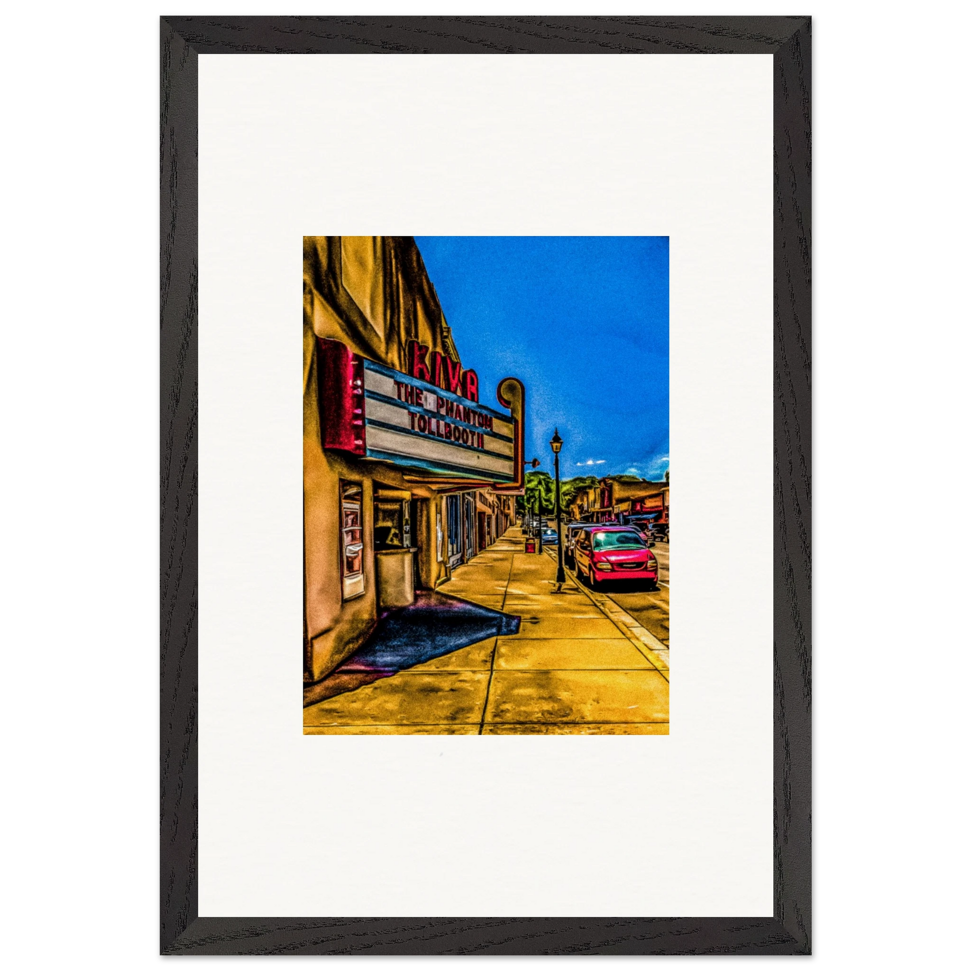 Historic Kiva Theatre; Las Vegas, New Mexico Wooden Framed Prints