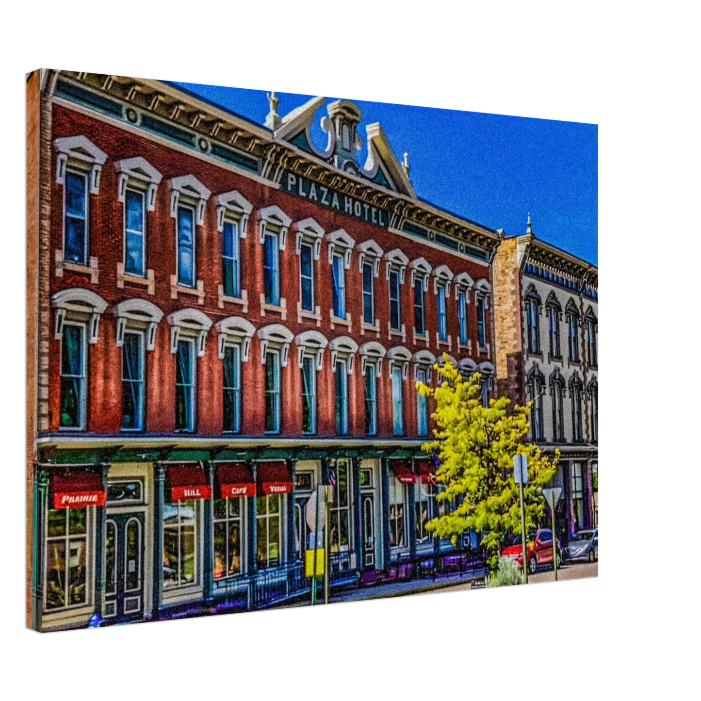 Historic Plaza Hotel; Las Vegas, New Mexico Canvas Prints