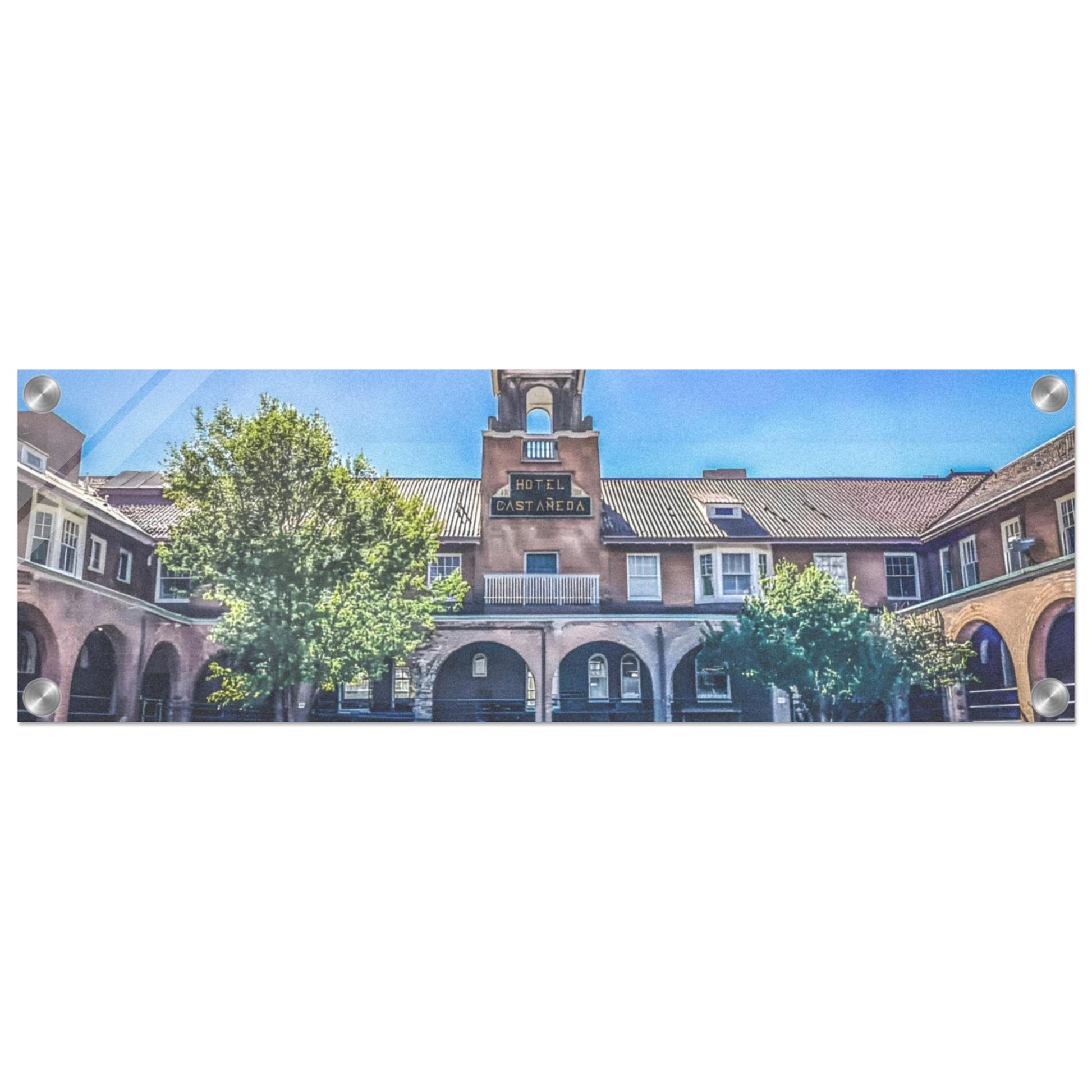 Hotel Castaneda; Las Vegas, New Mexico Acrylic Wide Prints