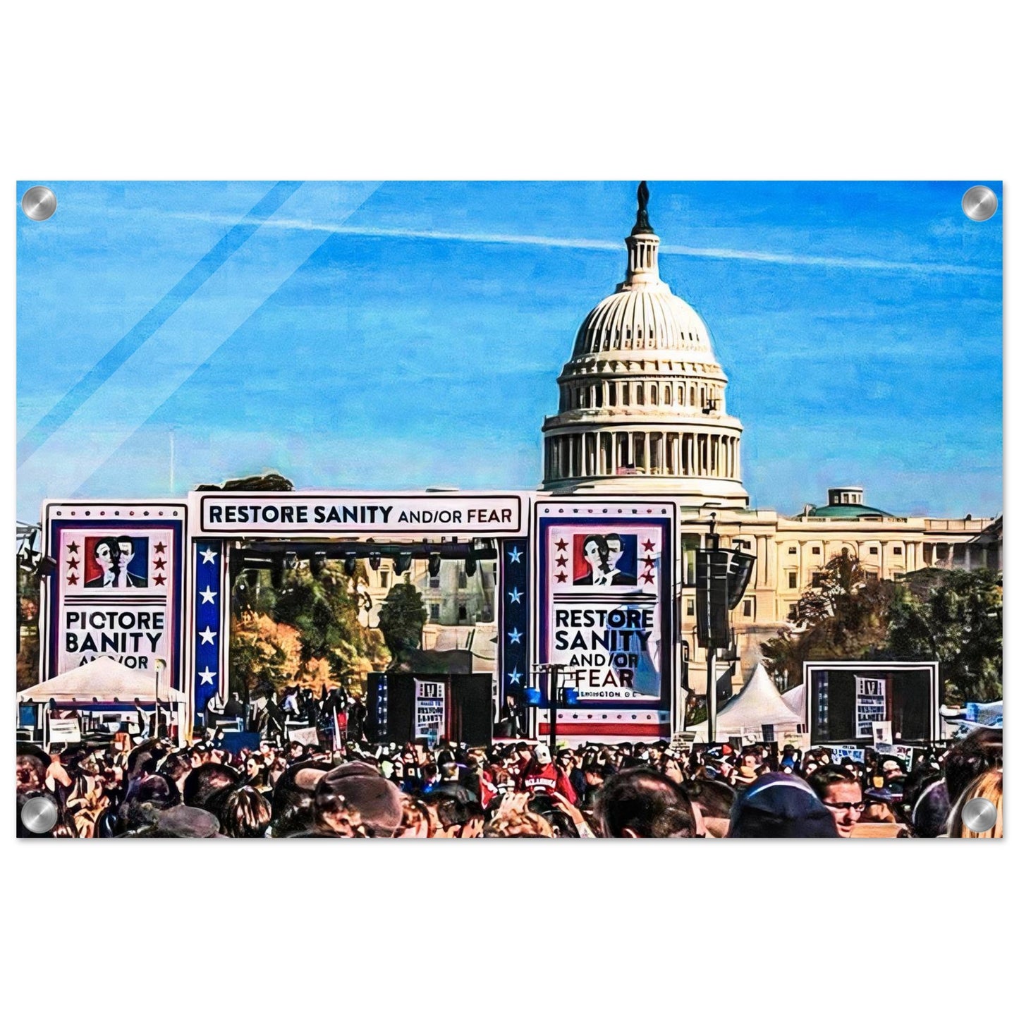 Jon Stewart's "Rally to Restore Sanity;" Washington D.C. Acrylic Prints