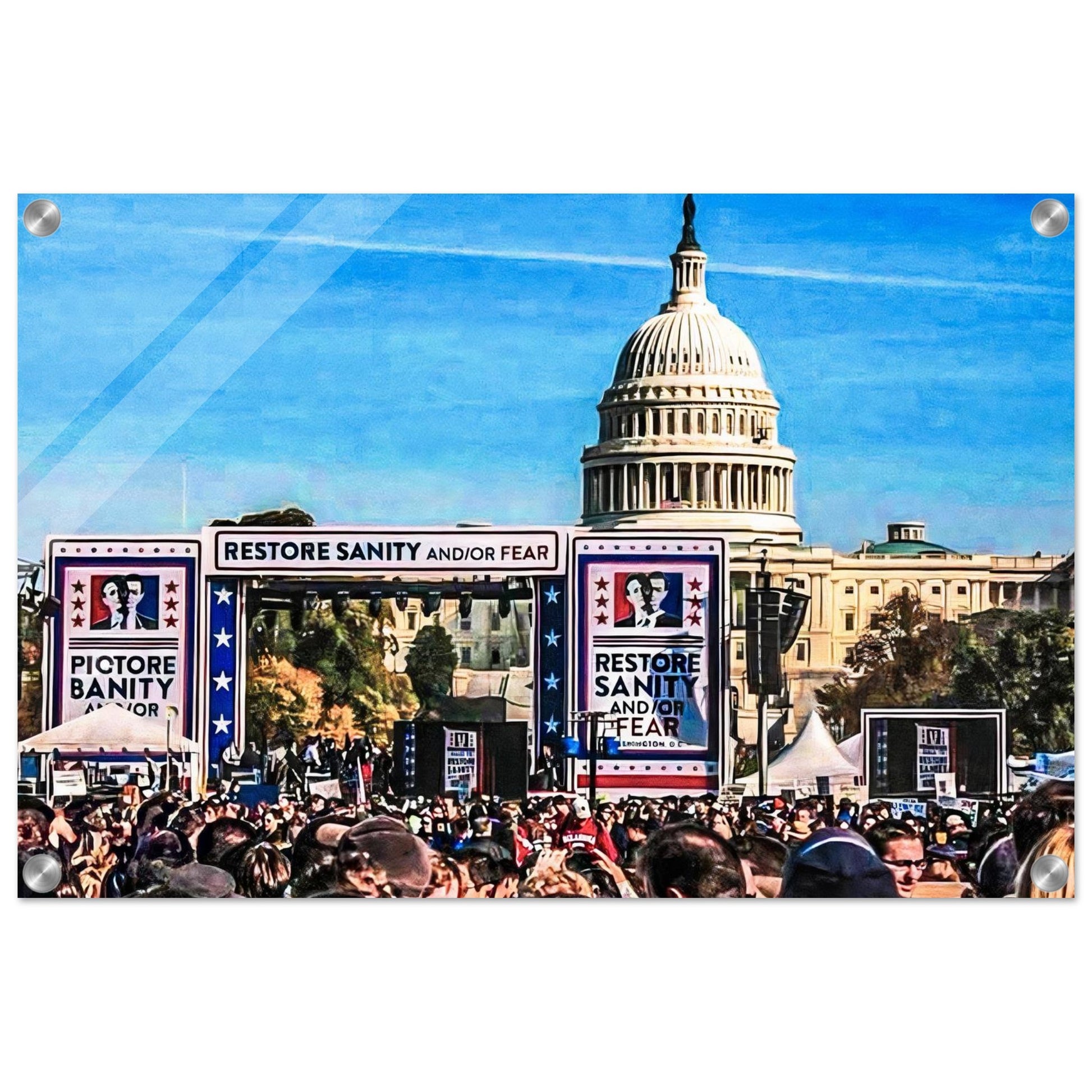 Jon Stewart's "Rally to Restore Sanity;" Washington D.C. Acrylic Prints