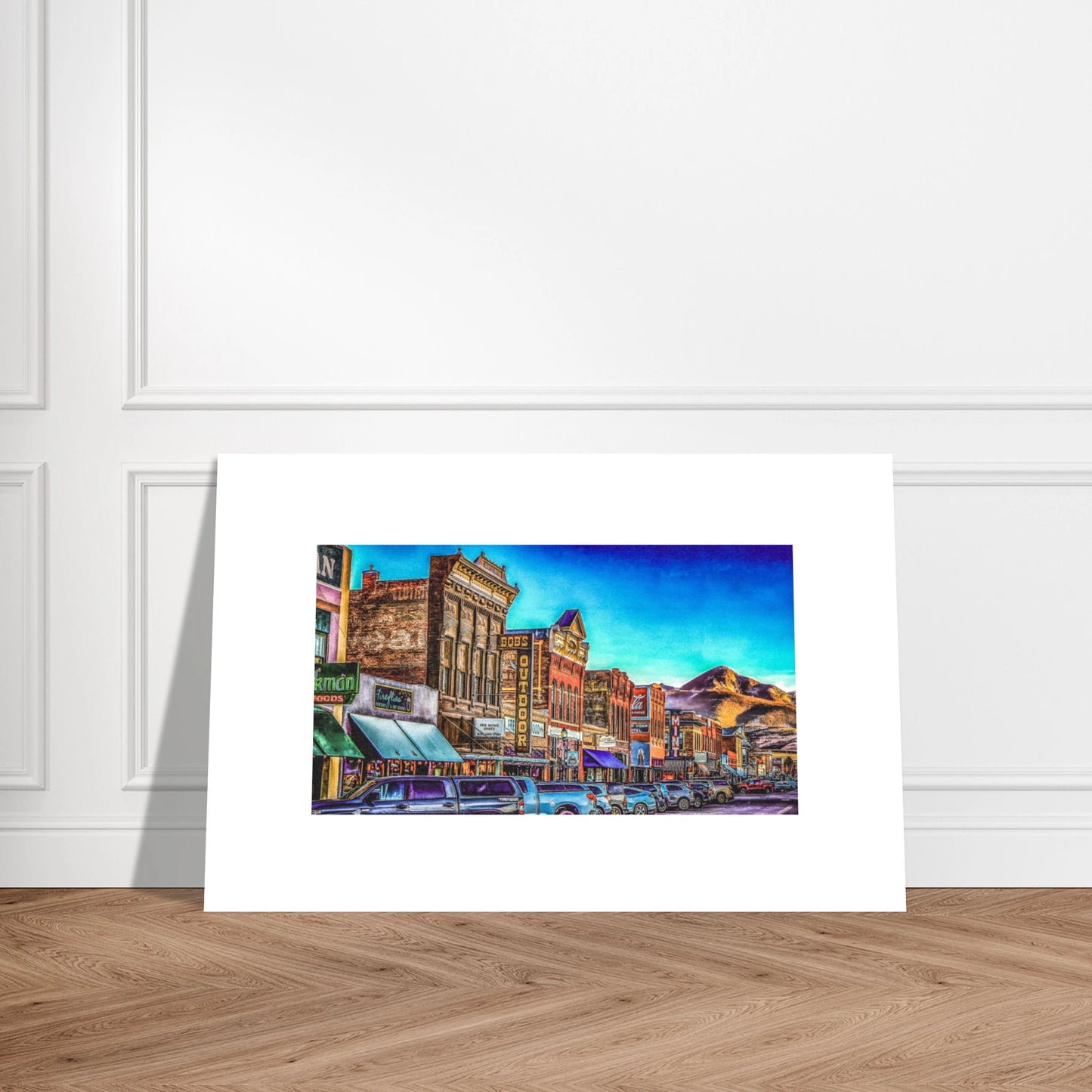 Main Street Livingston Montana Prints Display