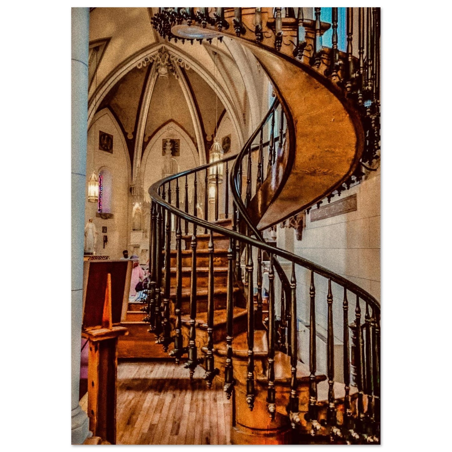 Miraculous; Loretto Chapel Staircase, Santa Fe, New Mexico Premium Matte Poster Prints