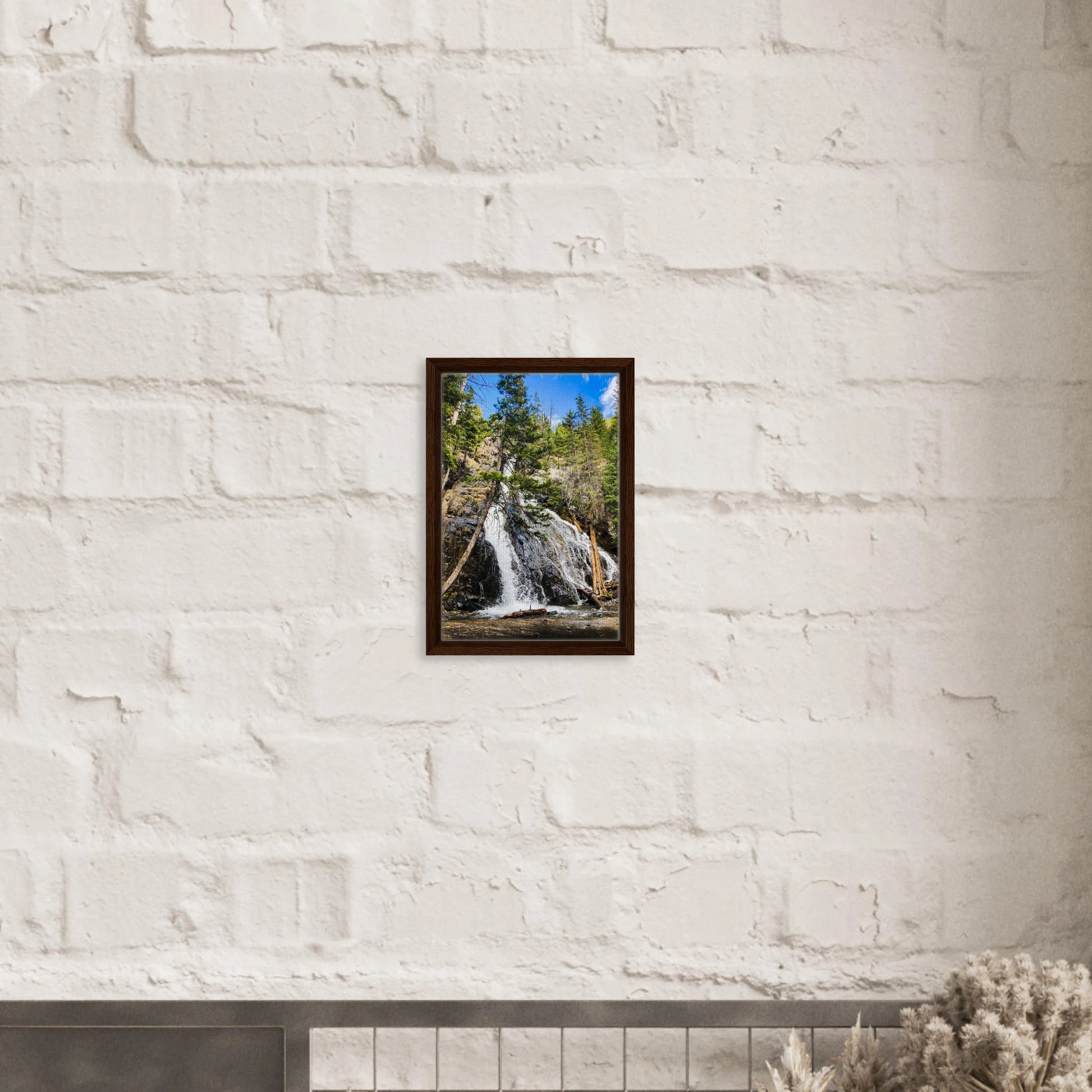 Pine Creek Falls; Pine Creek Trail; Paradise Valley, Montana Prints Wall Display