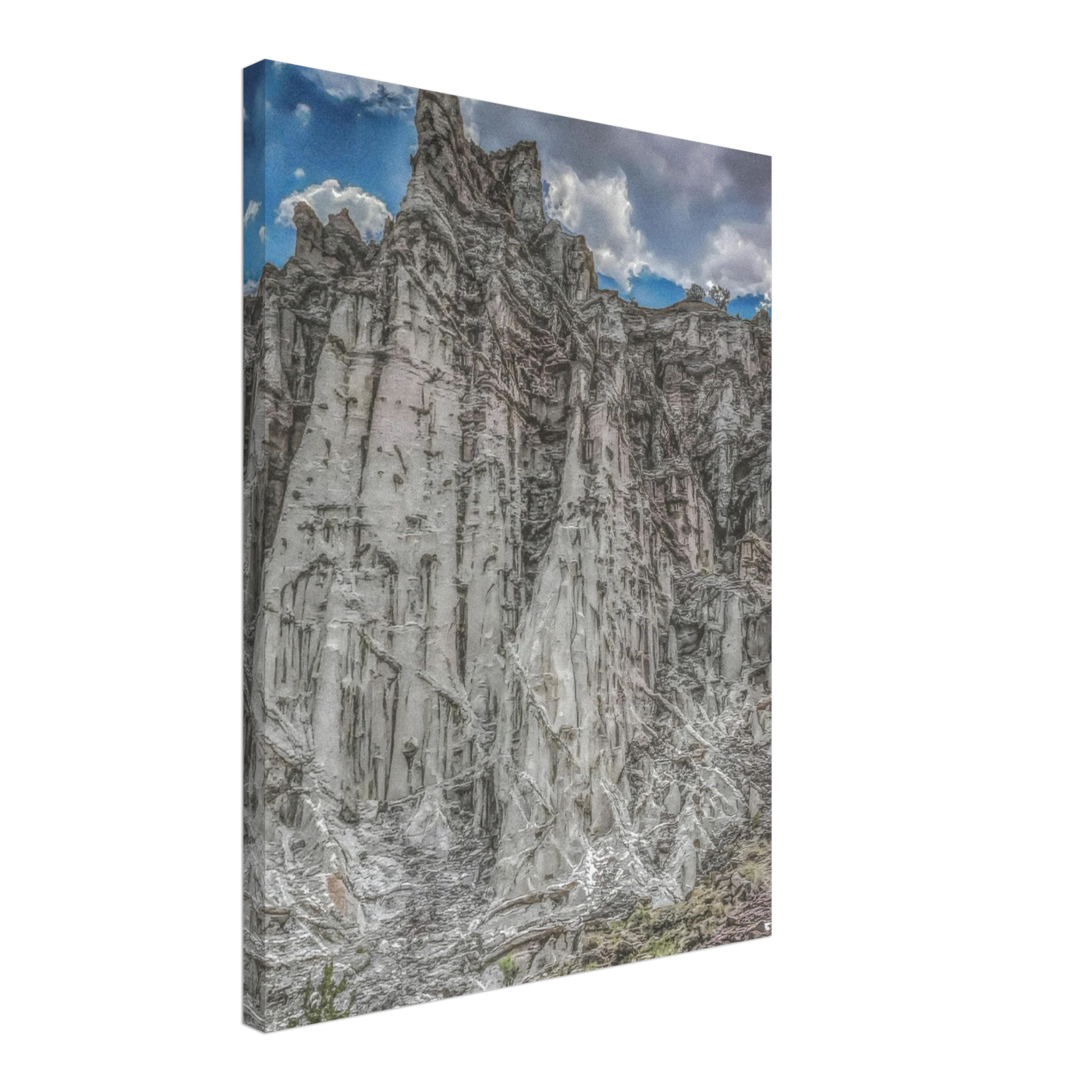Plaza Blanca Cathedral; Abiquiu, New Mexico Canvas Prints