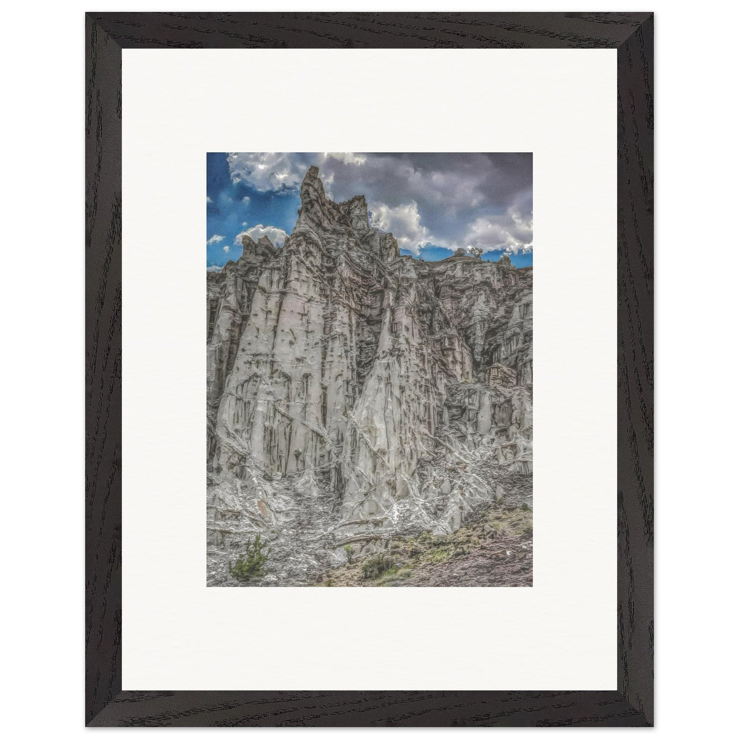 Plaza Blanca Cathedral; Abiquiu, New Mexico Wooden Framed Prints