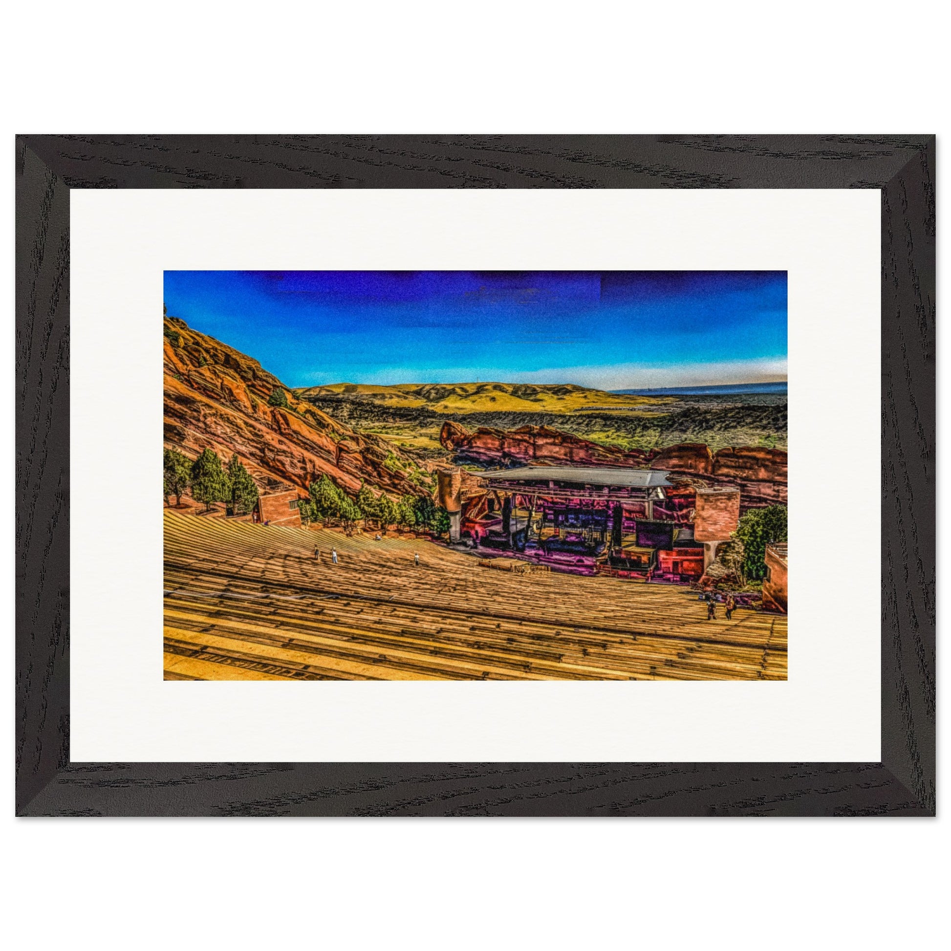 Red Rocks Amphitheatre; Morrison, Colorado Wooden Framed Prints