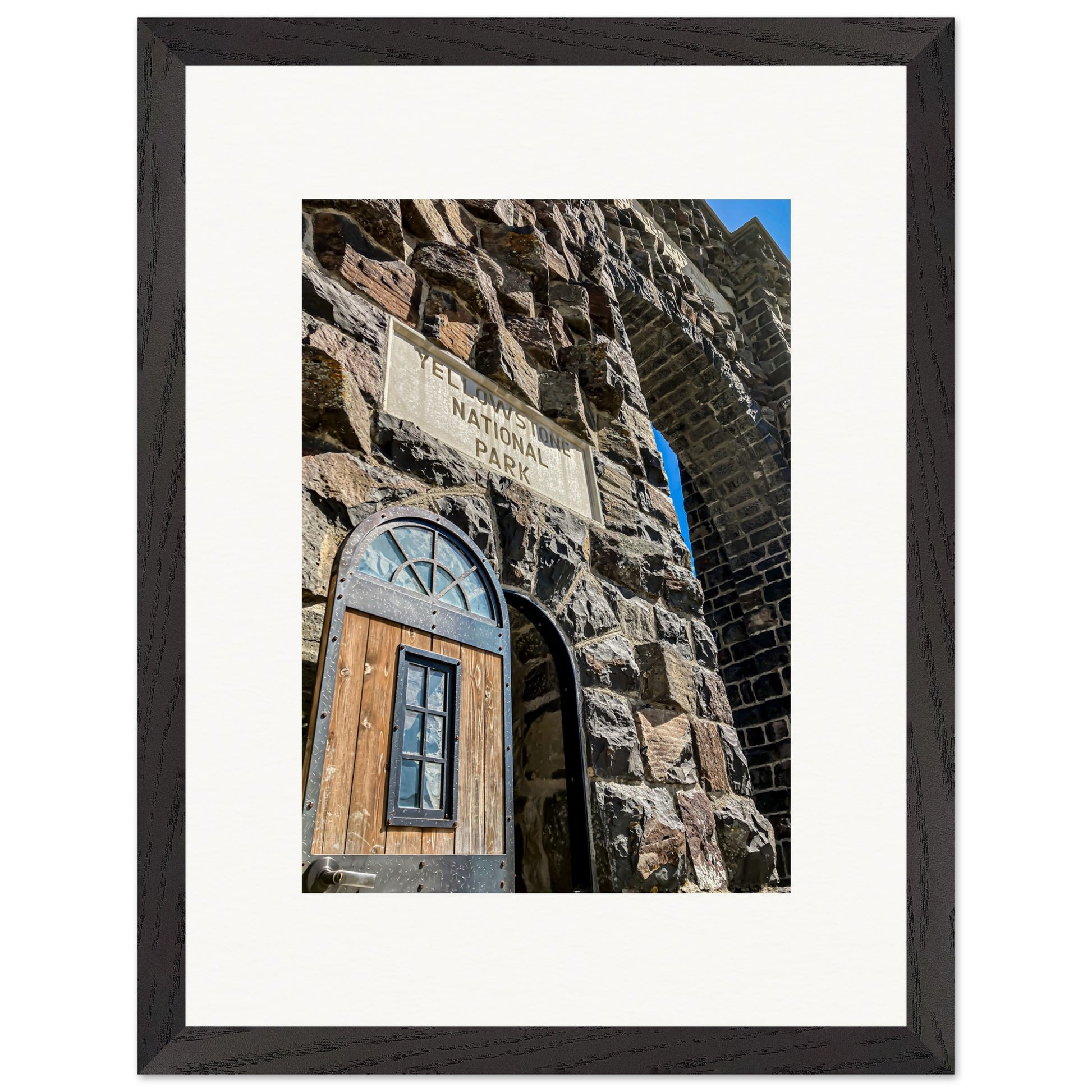 Roosevelt Arch #2; Yellowstone National Park, Montana Wooden Framed Prints