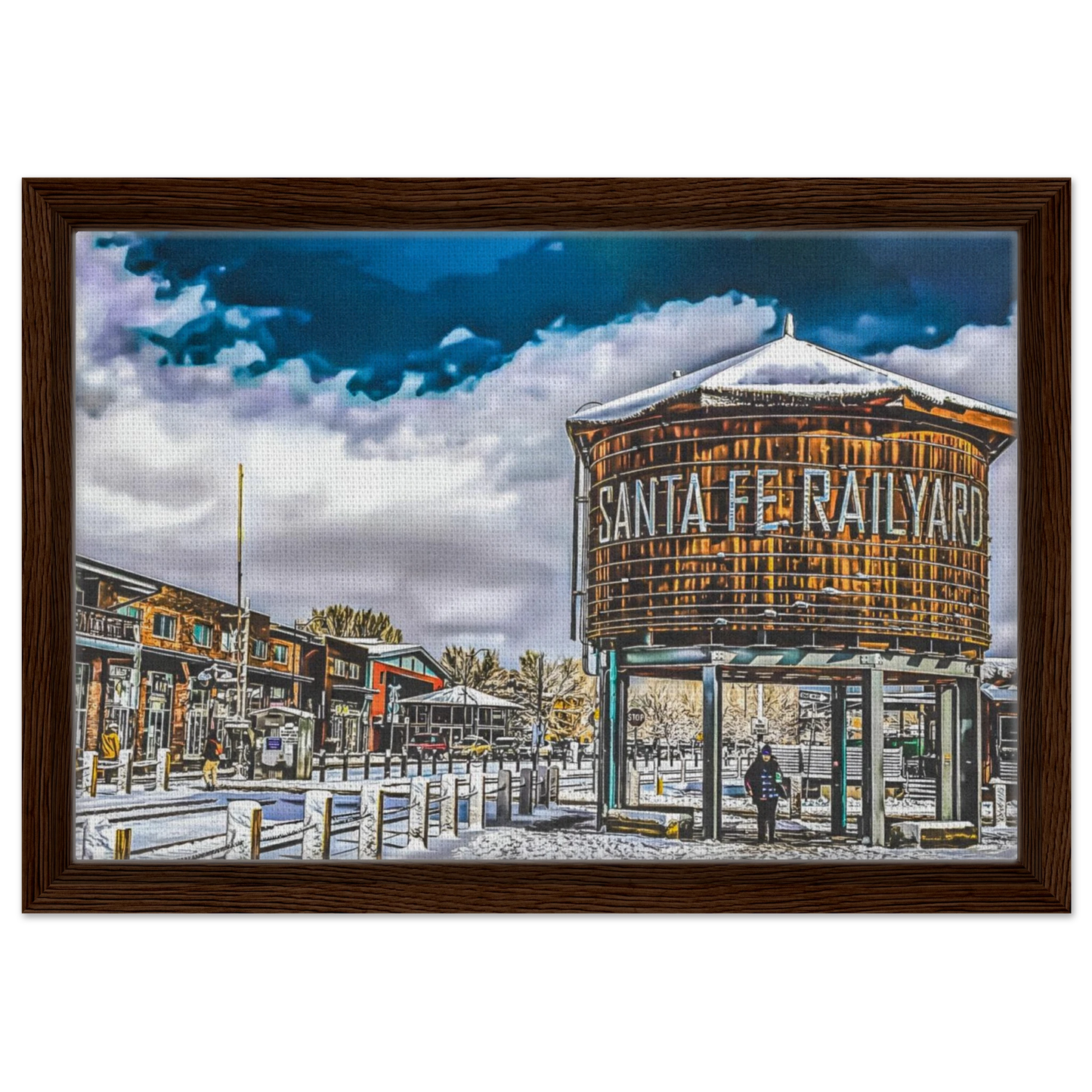 Santa Fe Railyard; Santa Fe, New Mexico Framed Canvas Prints