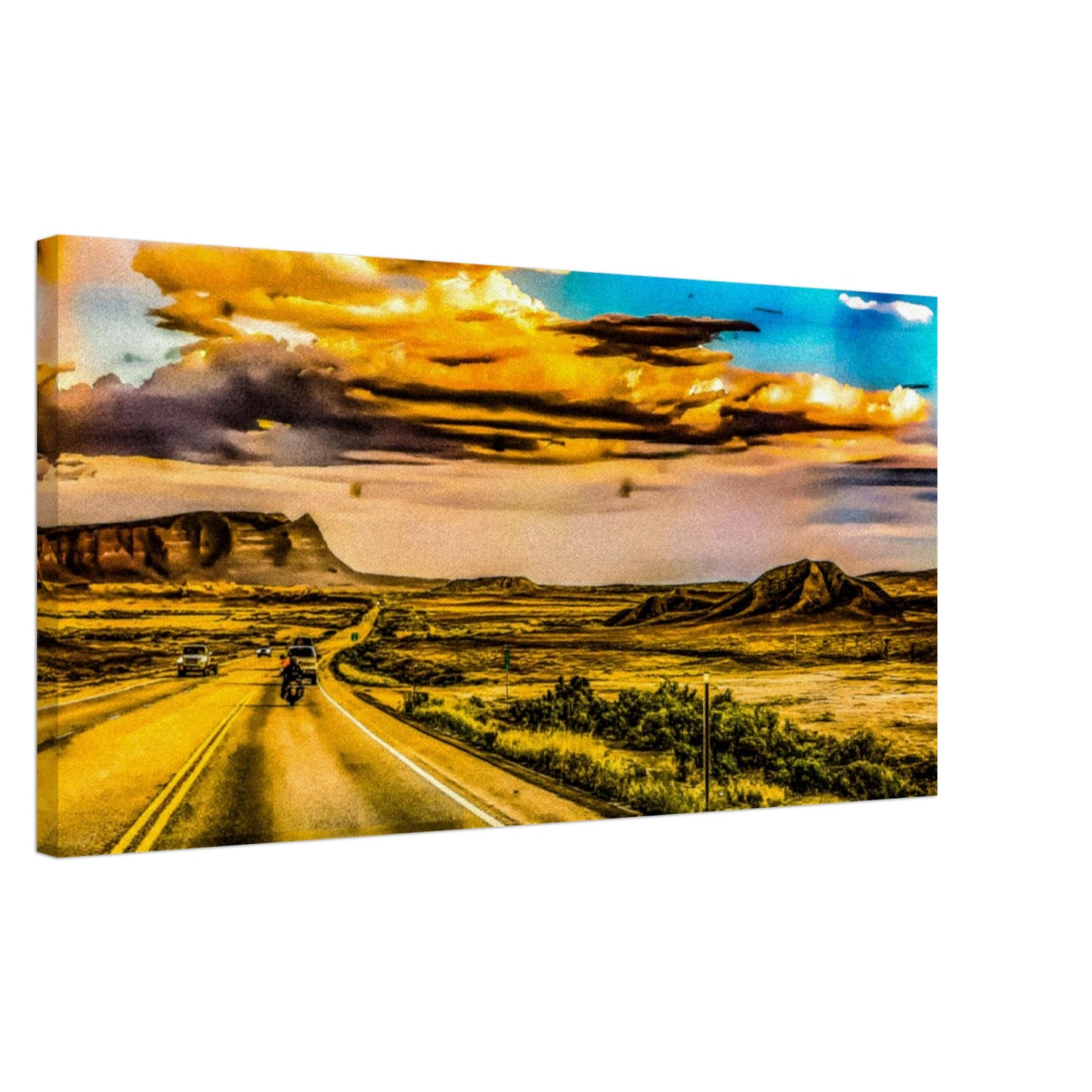 Sundown; HWY 191, Utah Canvas Prints