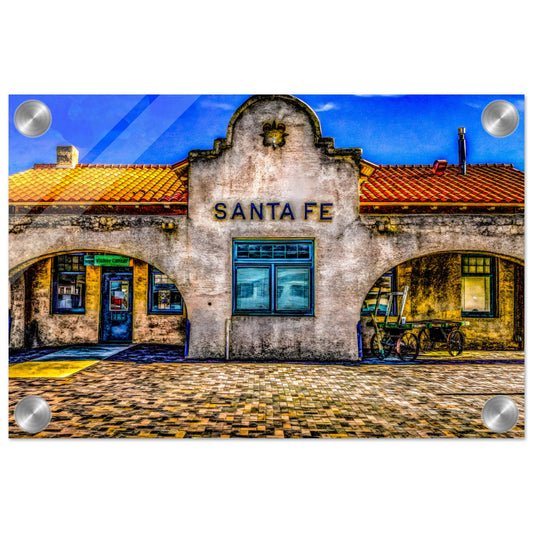 The Depot; Santa Fe, New Mexico Acrylic Print Communitea Books James Bonner