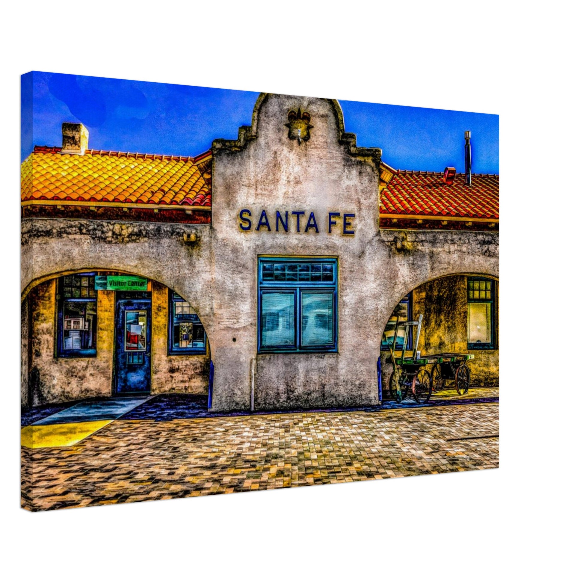 The Depot; Santa Fe, New Mexico Canvas Prints