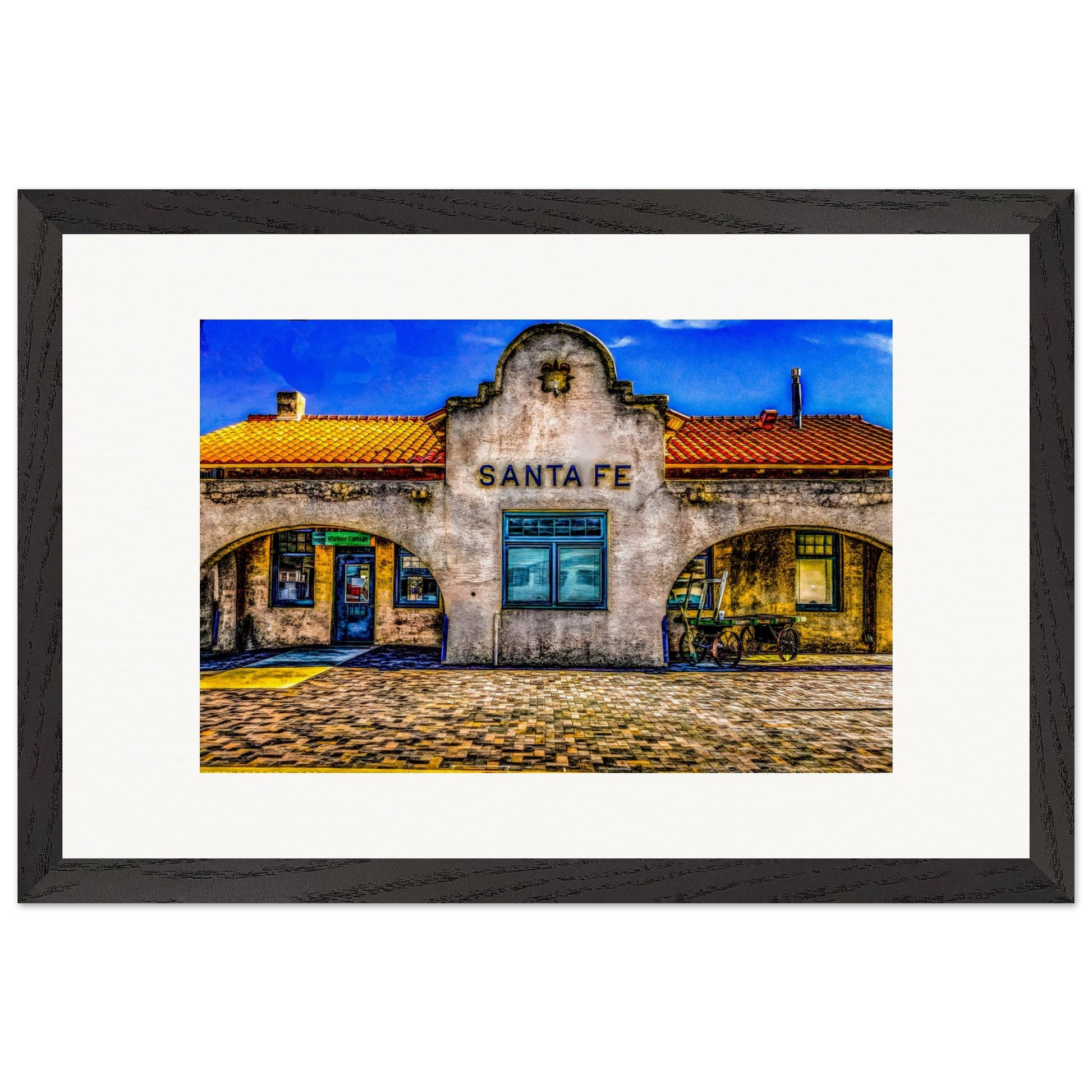 The Depot; Santa Fe, New Mexico Wooden Framed Prints