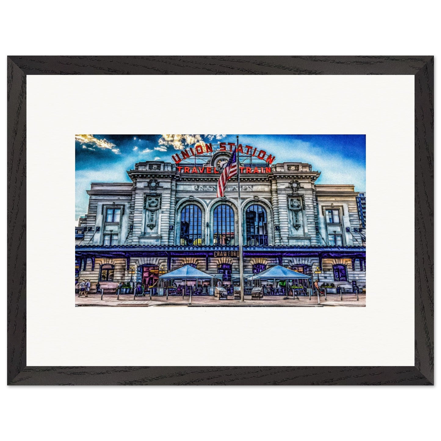 Union Station; Denver, Colorado Wooden Framed  Prints